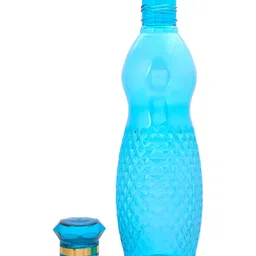 Kuber Industries Blue & Yellow 12 Pieces Printed Water Bottle 1Ltr-image-45