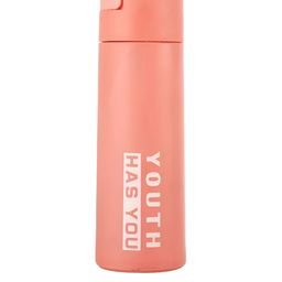 WELOUR Orange White Youth Has You Printed Glass Water Bottle 450 ml-10