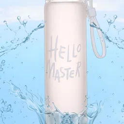 WELOUR White Glass Printed Water Bottle 450 ml-12