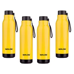 NIRLON Yellow 4 Pieces Stainless Steel Solid Water Bottle 480ml-image-33