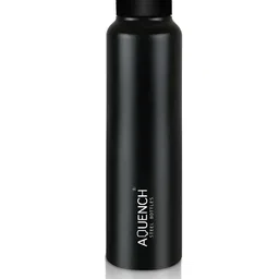 AQUENCH LEAN Black Solid Stainless Steel Eco Friendly Sipper Water Bottle 1 L-image-46