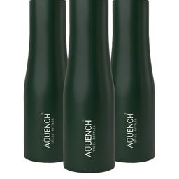 AQUENCH Green 3 Pieces Stainless Steel Solid Water Bottle-22