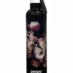 Pexpo Black Floral Printed Stainless Steel Vacuum Insulated Flask Water Bottle 750 ML-34
