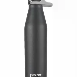 Pexpo Lotto Black & Grey Stainless Steel Single Wall Vacuum Sipper Water Bottle 725 ML-image-41