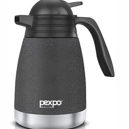 Pexpo Cosmo Black ISI Certified Thermosteel Hot & Cold Black Insulated Carafe 1L-3