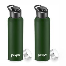 Pexpo Green 2 Pieces Stainless Steel Water Bottle 1L-image-12