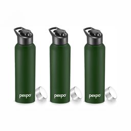 Pexpo Green 3 Pieces Stainless Steel Water Bottle 1 L Each-9