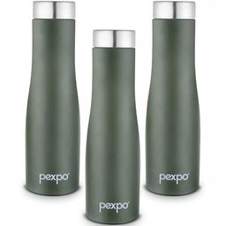 Pexpo Green 3 Pieces Stainless Steel Leak Proof Water Bottle 1L Each-image-66