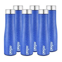 Pexpo Blue 6 Pieces Stainless Steel Single Wall Vacuum Water Bottle-image-91