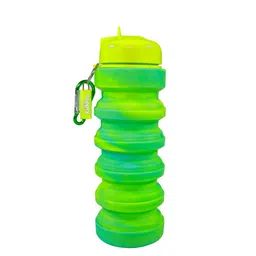 Smily Kiddos Kids Green Solid Silicone Sipper Water Bottle-86
