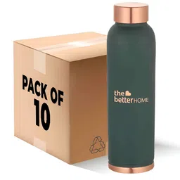The Better Home Pack of 10 Teal Copper Water Bottles 1 Ltr-image-10