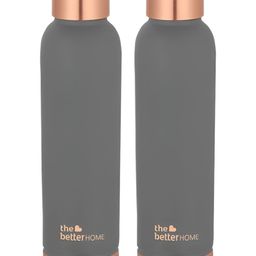 The Better Home Grey 2 Pieces Copper Water Bottles 950 ml Each-image-44