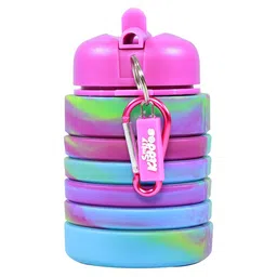 Smily Kiddos Kids Blue & Pink Printed Silicone Water Bottle-28