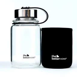The Better Home Black Glass Infuser Water Bottle 650ml-image-97