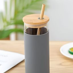 WELOUR Grey Glass Water Bottle 500 ml-image-70
