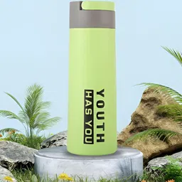 WELOUR Green Single Glass Printed Water Bottle image 2