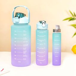 Nestasia Lavender & Green 3 Pieces Motivational Sipper Water Bottles-15