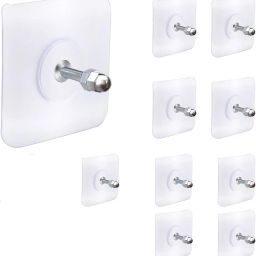 Nail Free Wall Hook Screw Sticker No Drilling Bathroom Installation Punch Free Hook 10-5