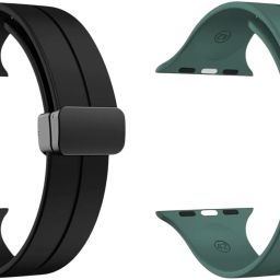 LORENZ AP_MS-BLK-GRN 22 mm Silicone Watch Strap-image-63