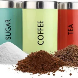 Stainless Steel Tea Coffee & Sugar Container - 750 ml-28