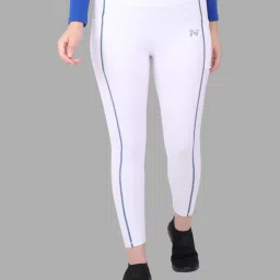 Solid, Striped, Color Block Women White Tights-image-66
