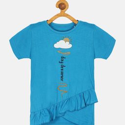 KiddoPanti Girls Typography Printed T-shirt-picture-27