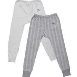 VIMAL JONNEY Kids Pack Of 2 Striped Cotton Thermal Bottoms-picture-47