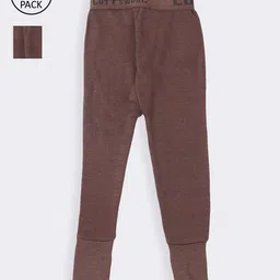Lux Cottswool Boys Pack Of 2 Solid Cotton Thermal Bottoms-image-66