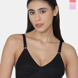 Komli Pack Of 3 Minimiser Super Non Padded Cotton Bra-picture-46