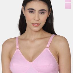 Komli Pack Of 3 Minimiser Super Non Padded Cotton Bra-image-79
