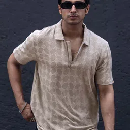 Maniac Men Polo Collar Slim Fit T-shirt-image-59