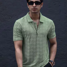 Maniac Men Polo Collar Slim Fit T-shirt-image-35