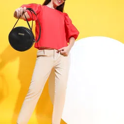 Oxolloxo Puff Sleeve Cotton Top-picture-8