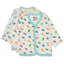 Bodycare Infants Pack Of 3 Assorted Printed Cotton Jhabla-55