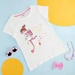 Pantaloons Junior Girls Graphic Printed Casual Cotton Top-picture-57