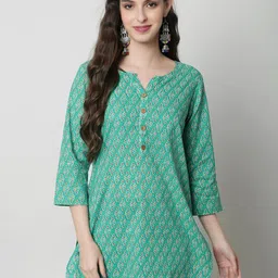 KALINI Ethnic Motifs Printed Pure Cotton Kurti-picture-53