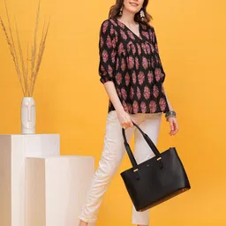 Vilgi Printed Organic Cotton A-Line Top-picture-12