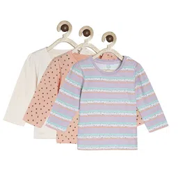 MINI KLUB Girls Multicoloured Geometric Print Organic Cotton Top-76