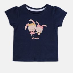 MINI KLUB Infants Girls Graphic Printed Pure Cotton Tshirts-image-47