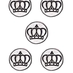 COSA NOSTRAA Set Of 5 Circular Daring Deer Textured Buttons image 4