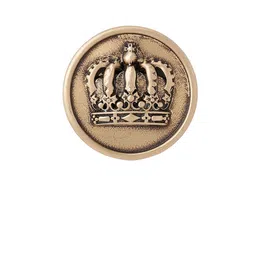 COSA NOSTRAA Set Of 5 Circular Daring Deer Textured Buttons image 2