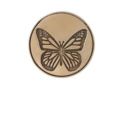 COSA NOSTRAA Set of 7 Circular Daring Deer Textured Buttons image 4