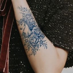 LICK Realistic Semi Temporary Body Horse Tattoo-image-11