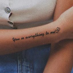 LICK Matte Finish Realistic Semi Temporary Body Tattoo - Quotes-57