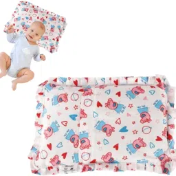 100% Pure Cotton Soft Fabric New Born Baby Head Shaping Pillow Mustard Seeds Animals Baby Pillow Pack of 1-image-24