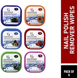 half n half Nail Polish Remover Wipes, Pack of 6 (180 wipes)-picture-17