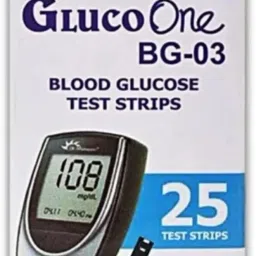 Dr. Morepen BG03 Blood Glucose Test Strips 1X 25 Glucometer Strips-0