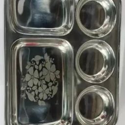 5 in 1 Floral Design Sectioned Plate-18