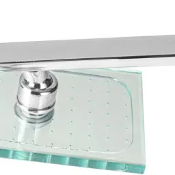 debaths RECTANGULAR Glass with 9" Square Arm Fixed Mount image 3
