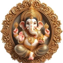 45 cm Lord Ganesh wall sticker Self Adhesive Sticker-image-38